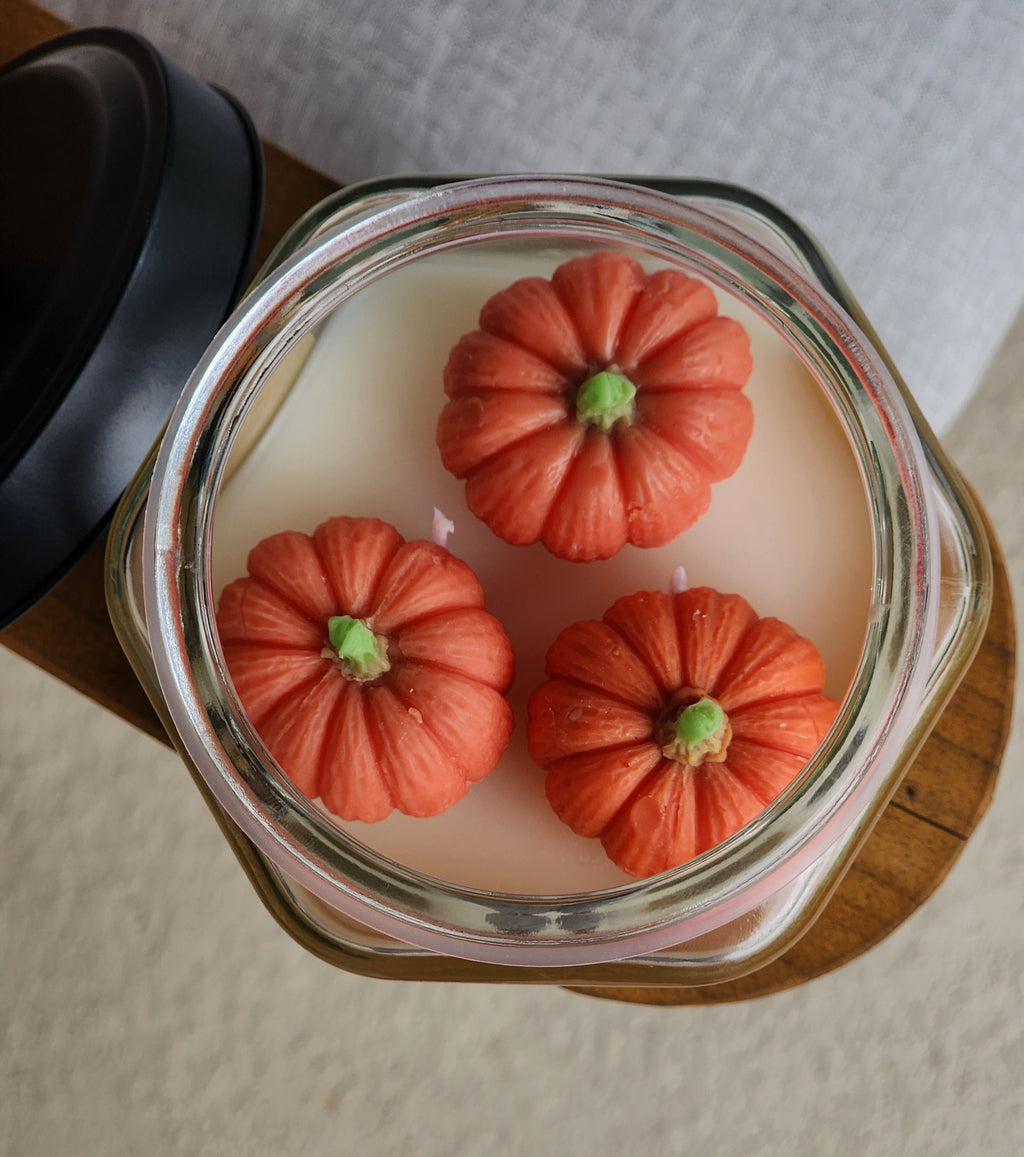 Hexagon Jar Fall Themed Soy Wax Candle