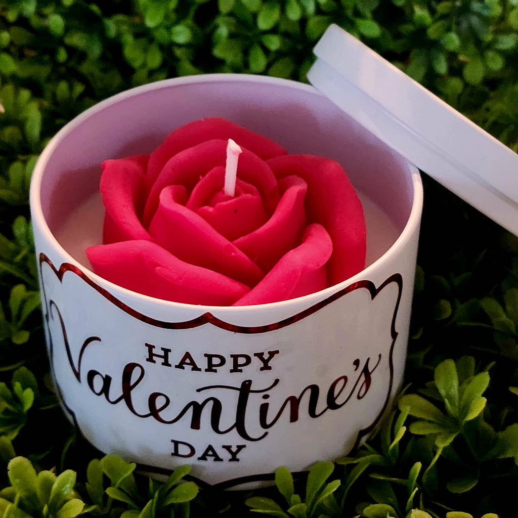 Rose Candle in Tin