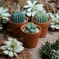 Succulent Soy Candle In Flower Pot