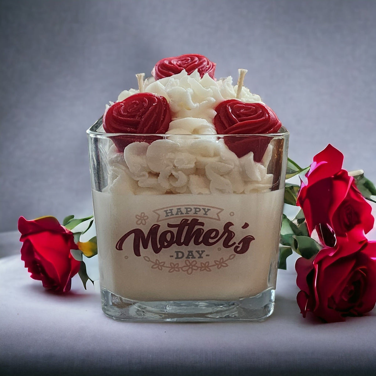 Mother's Day Rose Bouquet Soy Wax Candle