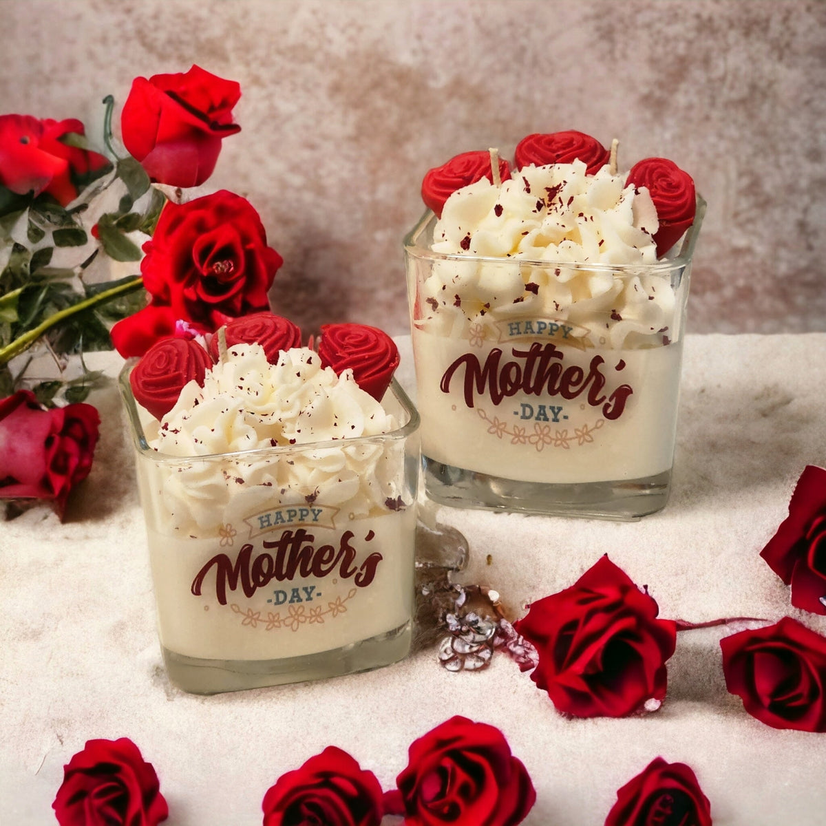 Mother's Day Rose Bouquet Soy Wax Candle