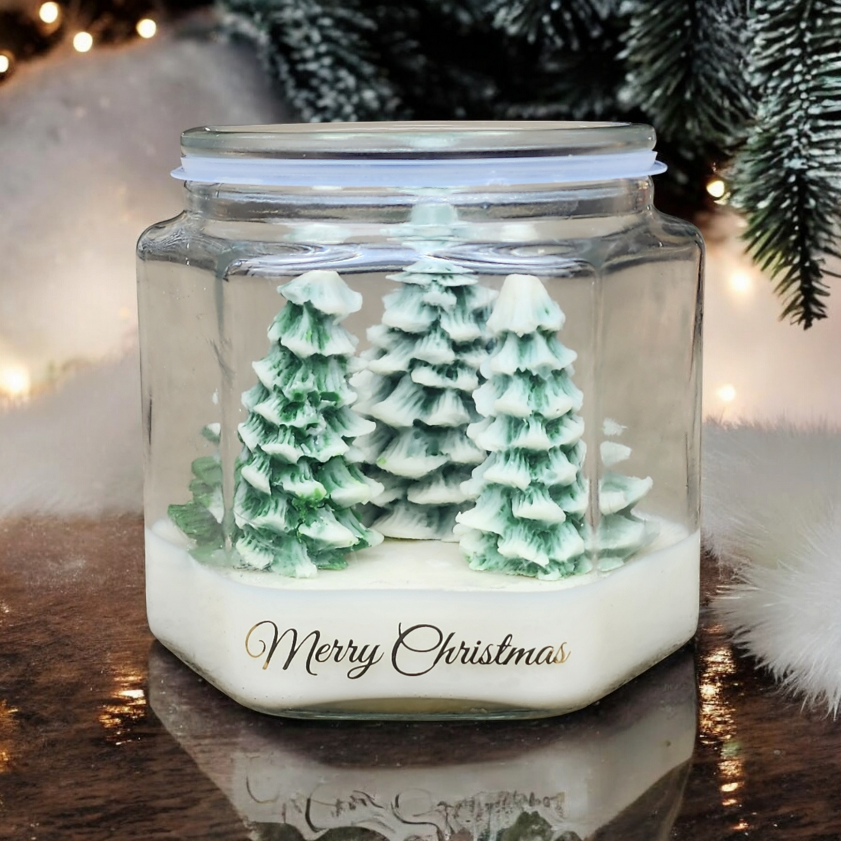 Christmas Tree Village Soy Wax Candle