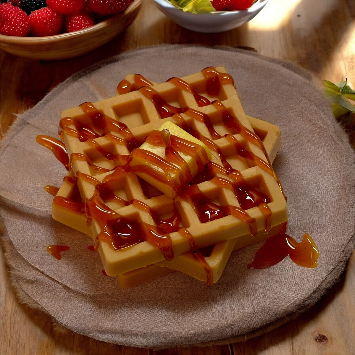 Waffle soy wax candle