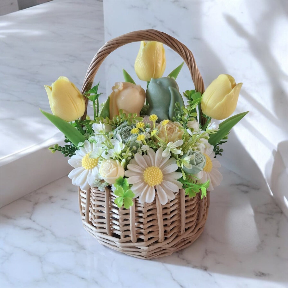Wax Melt Soy Wax Rose Bouquet (Yellow)