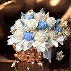 Bouquet Soy Wax Candles/Wax Melts In Gift Basket