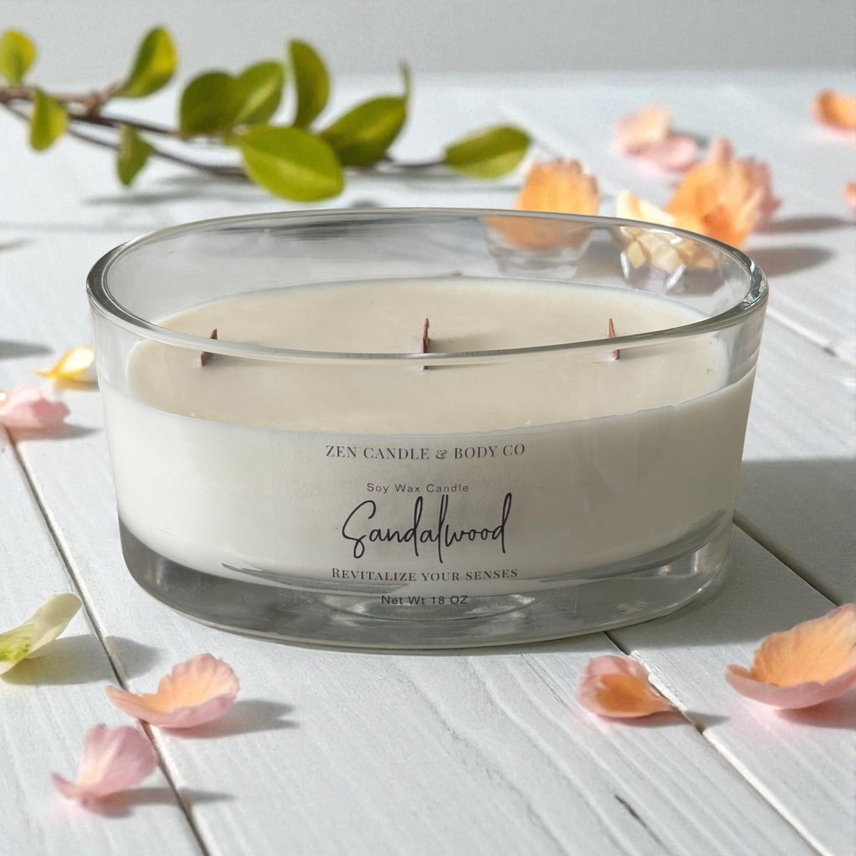 Elegant Oval Jar Soy Candle