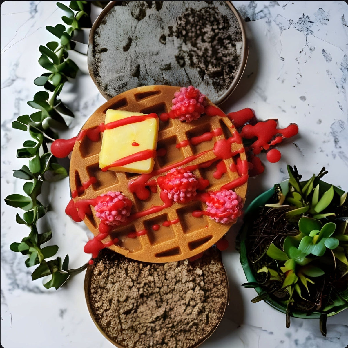 Waffle Wax Melt In Bakery Box