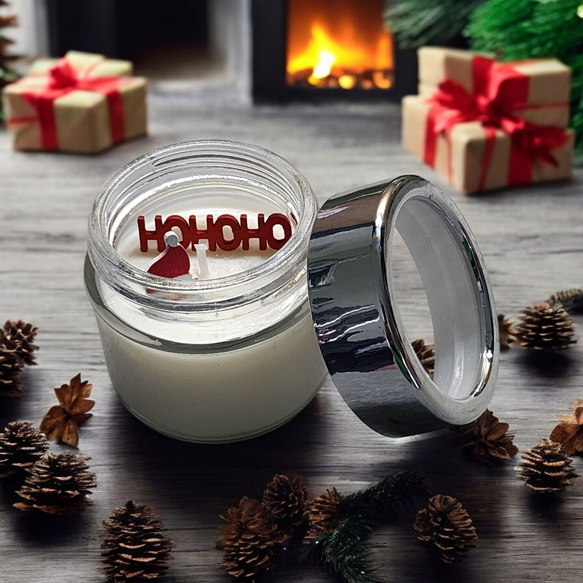 Festive Santa Ho...Ho...Ho... Soy Candle