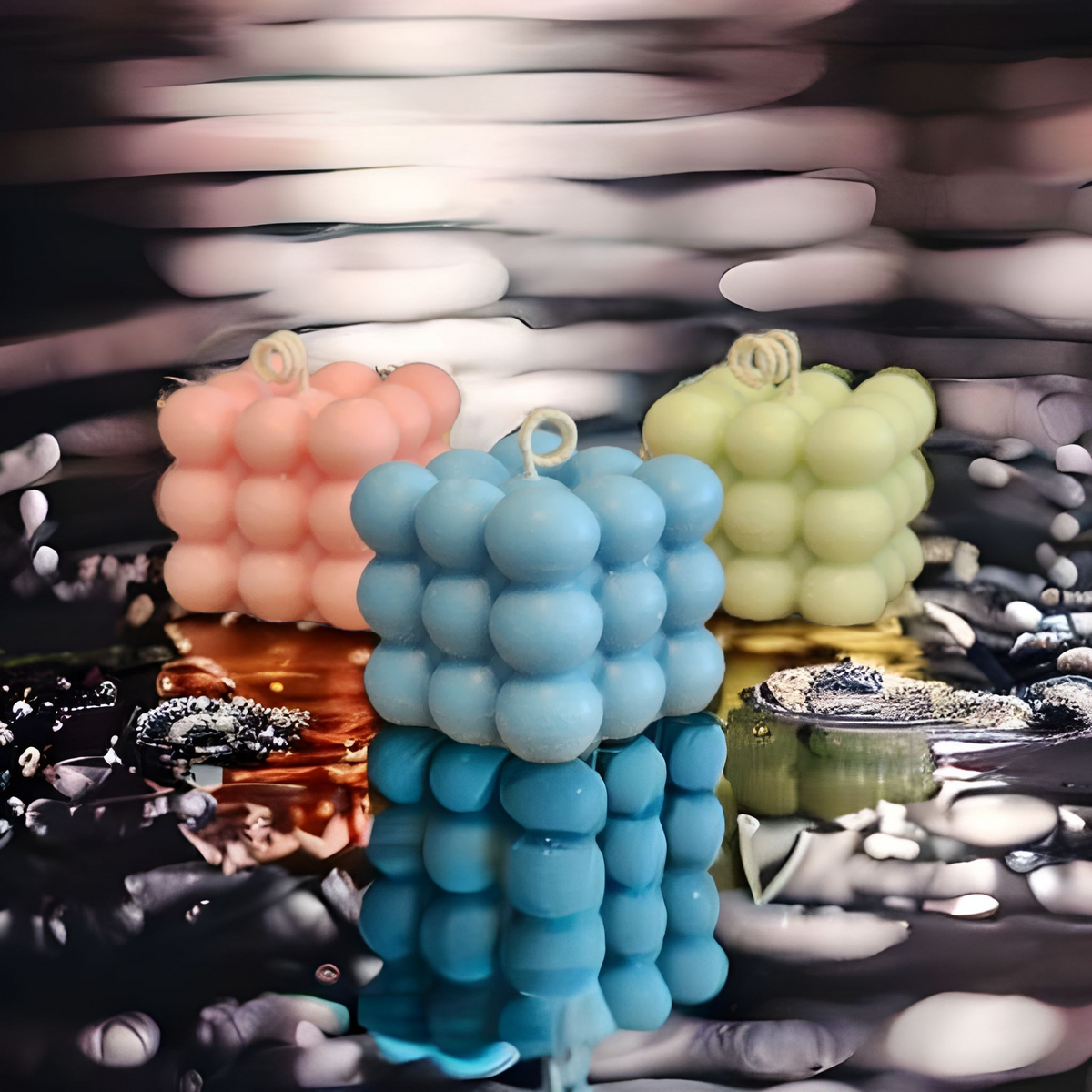 Bubble Cube Soy Candle